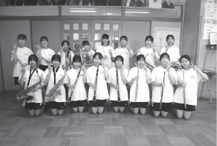 南部中学校 吹奏楽部の皆さん
