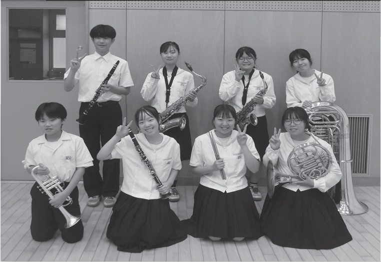 御幸中学校 吹奏楽部の皆さん